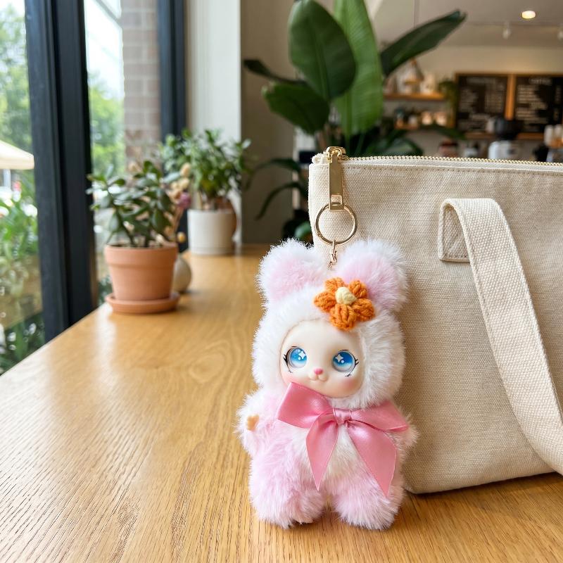 Men Keychain Accessories - 귀여운 동물 인형 키체인 15cm 카와이
