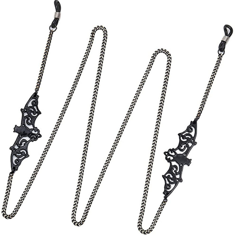Men Accessories Neck Chain - 1-10PCS 고딕 박쥐 안경 체인 선글라스