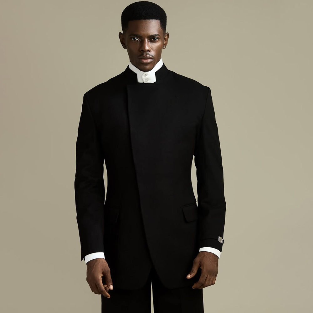 Men Accessories Elegant - 우아한 블랙 남성 정장 2피스 자켓