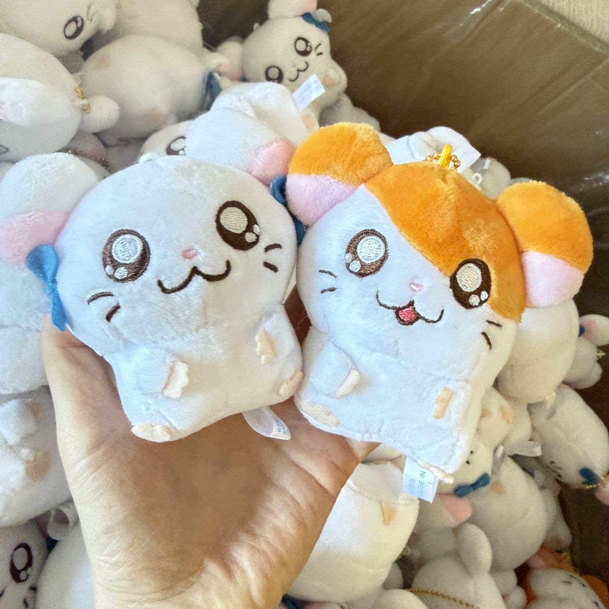 Men Keychain Accessories - 귀여운 햄타로 비주 허깅 플러시 키체인