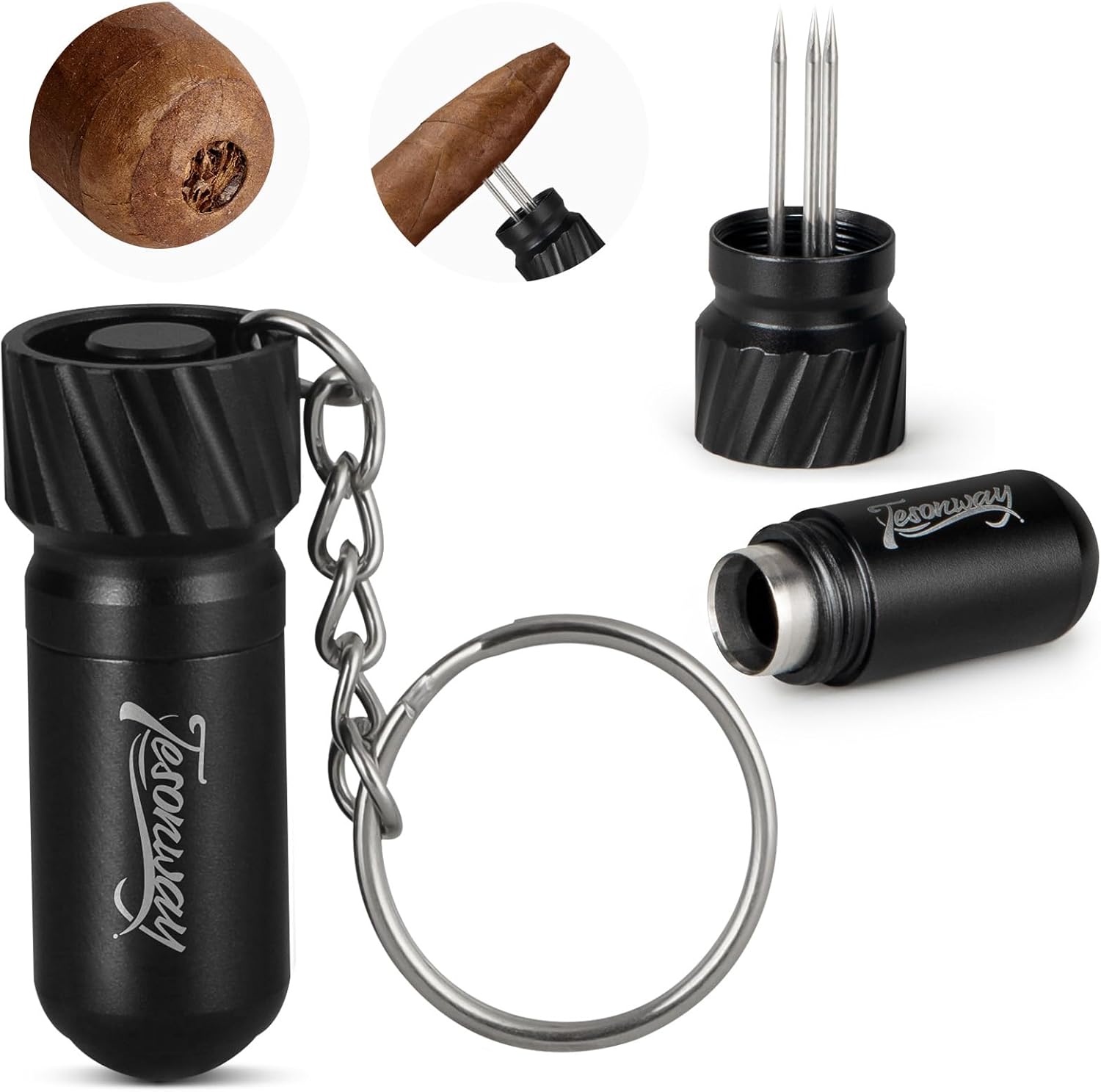 Men Accessories Drawing - 시가 펀치 커터, 2-in-1 시가 니들,