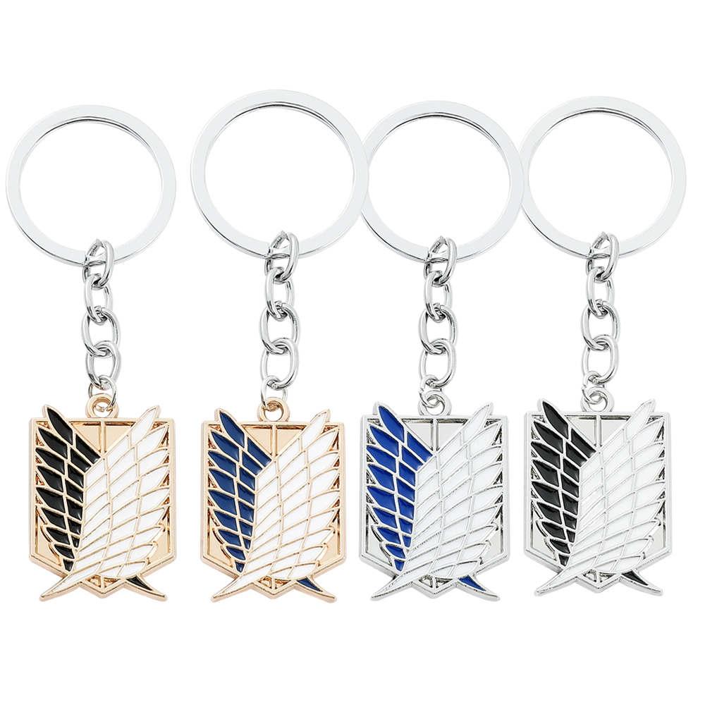 Men Keychain Accessories - 애니메이션 진격의 거인 에나멜 배지 펜던트