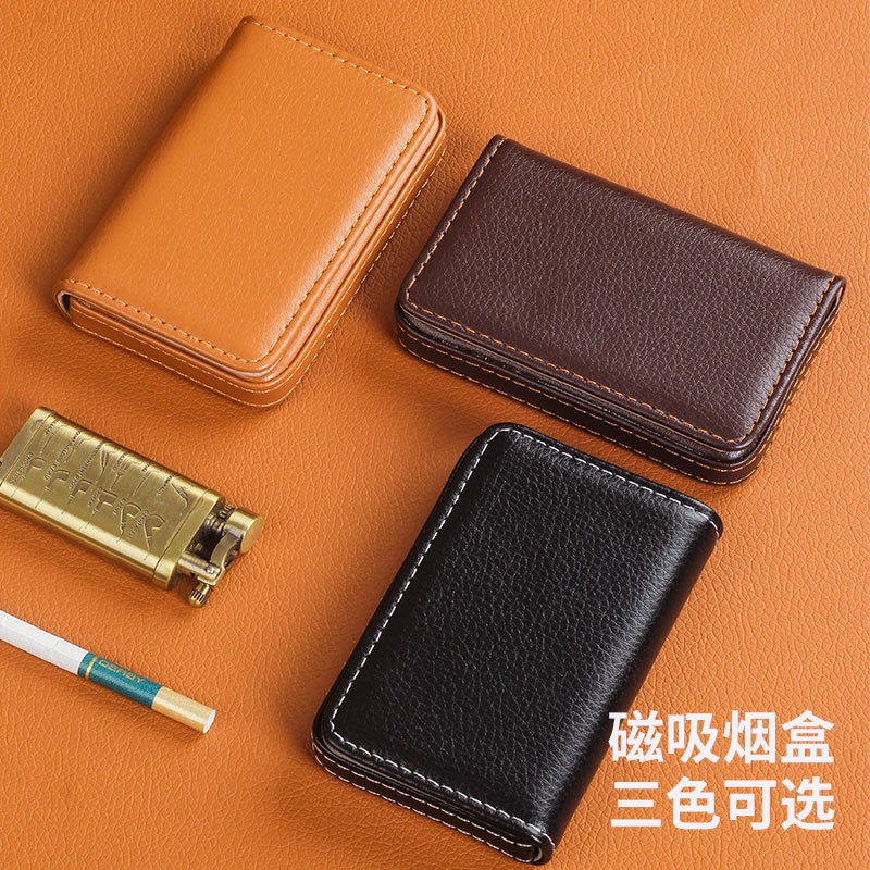 Men'S Accessories - 휴대용 8mm 담배 케이스 PU 가죽