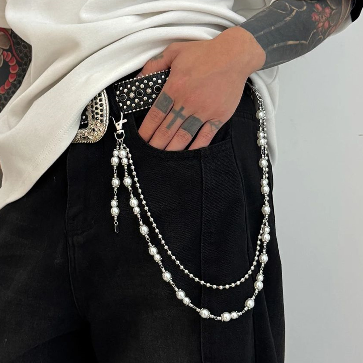 Men Accessories Unique - Ingemark 2025 Faddish 독특한 모조 진주