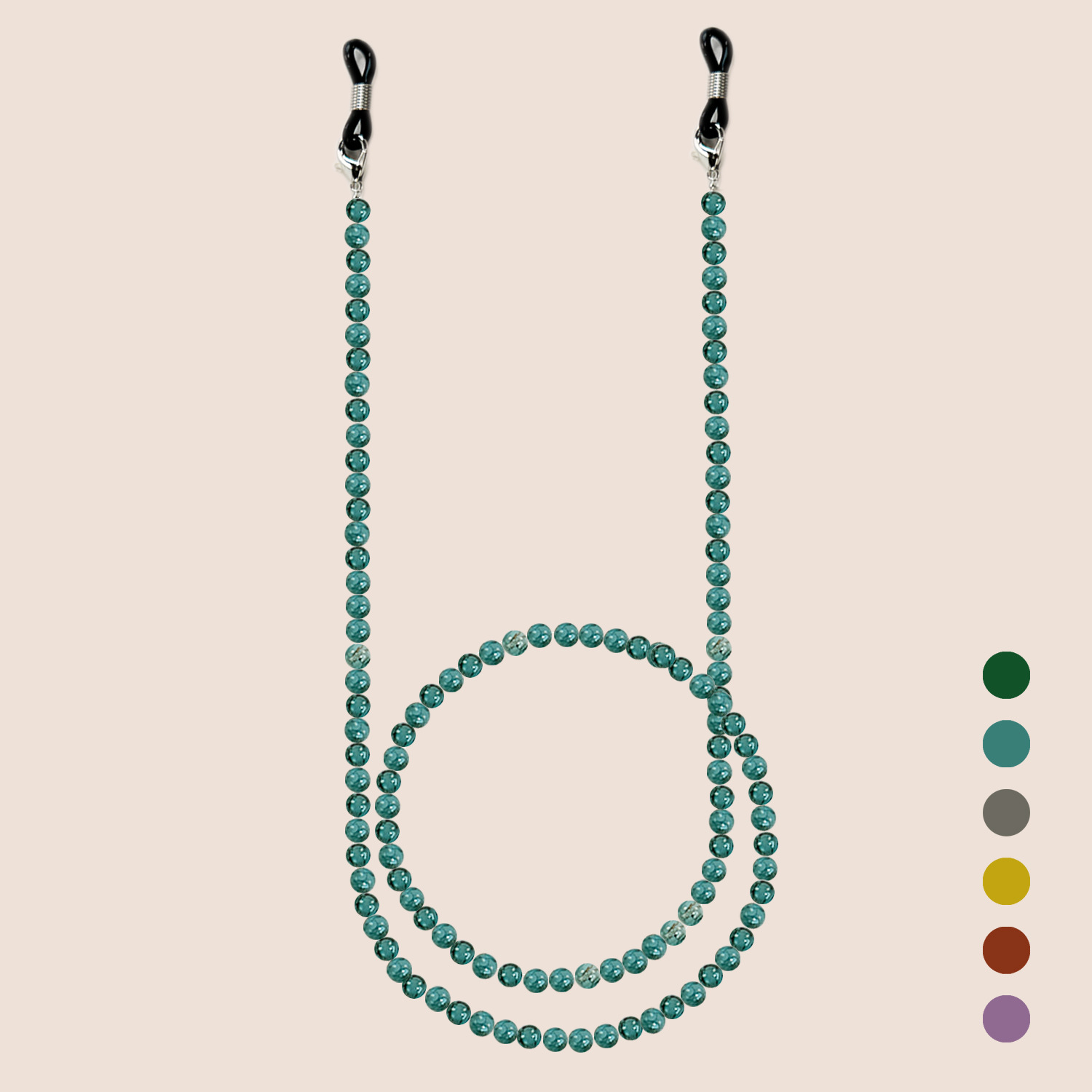 Men Accessories Neck Chain - 중국 스타일 유리 구슬 안경 체인