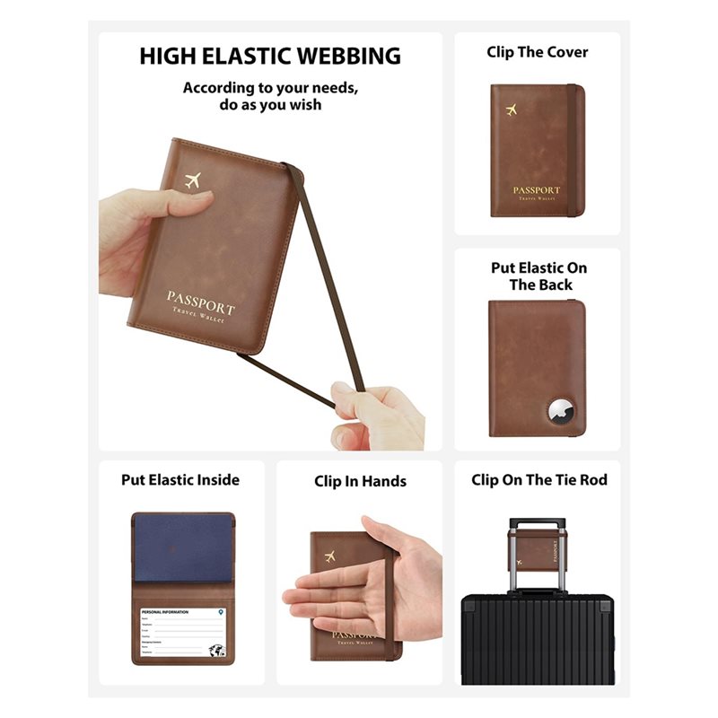 Airtag용 RFID 차단 기능이 있는 ABRT-여권 - Passport Wallet Rfid 리뷰 및 가격
