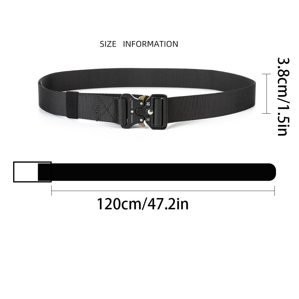 금속 버클이 있는 120cm 전술용 나일론 벨트, 남성 - Men'S Accessories Essentials 리뷰 및 가격