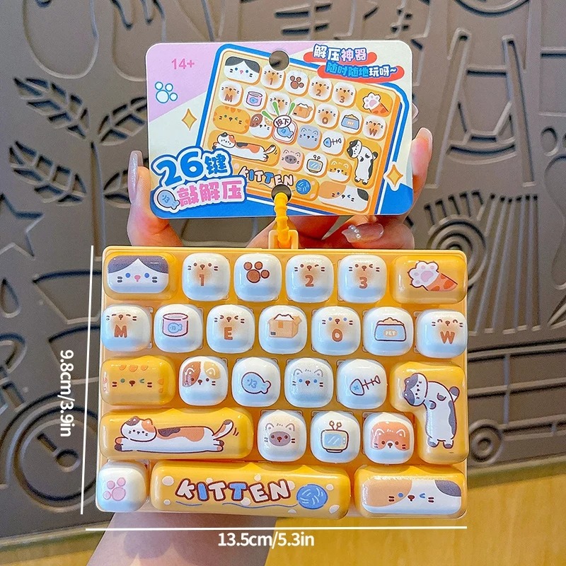 26그리드 안티 스트레스 키보드 키캡 클리커, 키체인  - Men Keychain Accessories 리뷰 및 가격