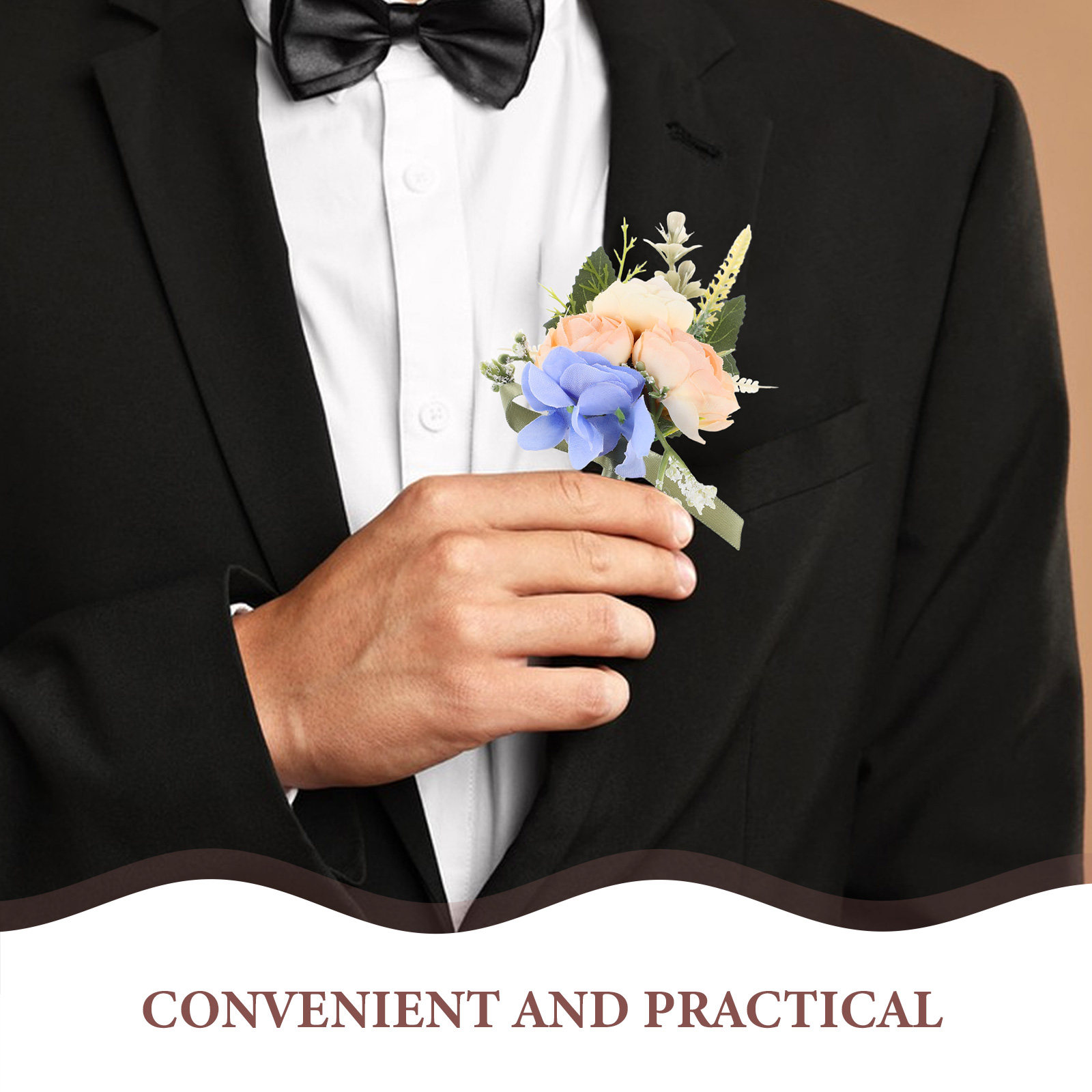 인조 웨딩 부토니에어 가슴 꽃 핸드메이드 라펠 핀 신랑 - Men Accessories Elegant 리뷰 및 가격