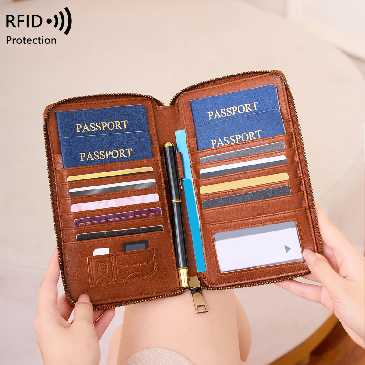 트렌디한 비행기 디자인 RFID 차단 여권 지갑 롱 지 - Passport Wallet Rfid 리뷰 및 가격