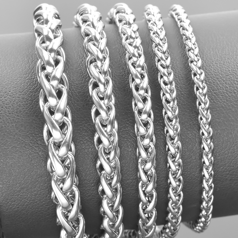 너비 3/4/5/6/7mm 여성을위한 스테인레스 스틸  - Men Accessories Neck Chain 리뷰 및 가격