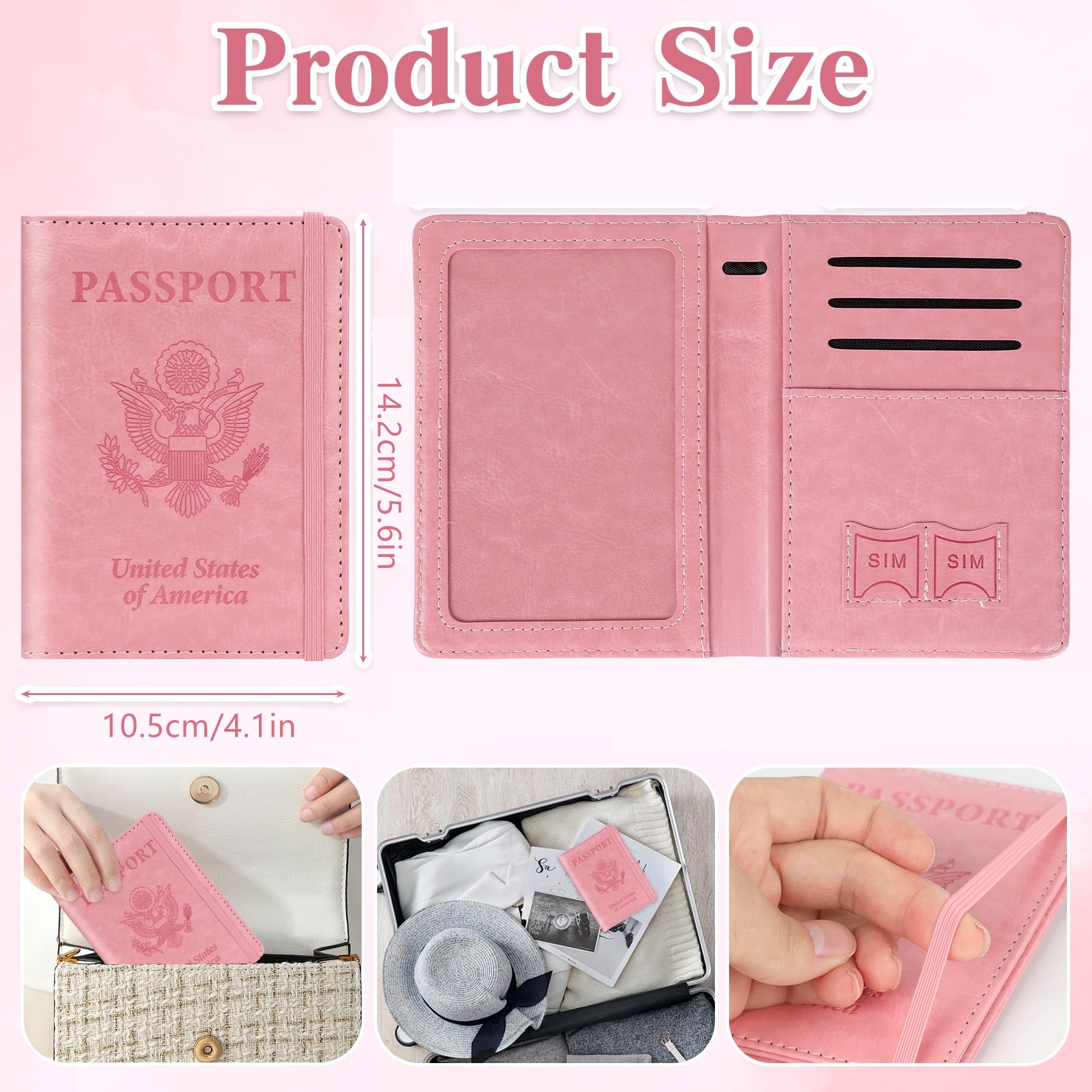여행용 여권 케이스, RFID 차단 여권 커버 케이스, - Passport Wallet Rfid 리뷰 및 가격