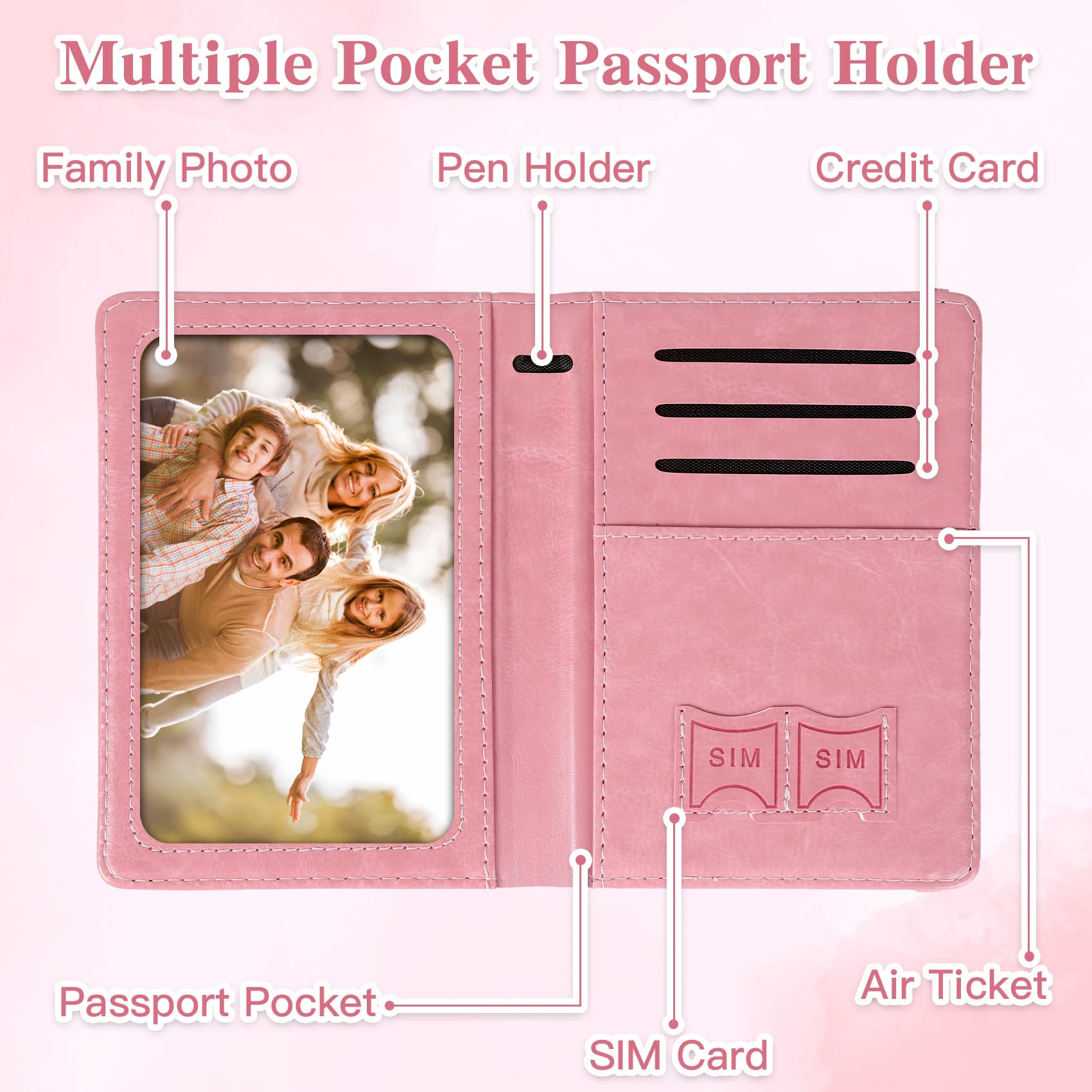 여행용 여권 케이스, RFID 차단 여권 커버 케이스, - Passport Wallet Rfid 리뷰 및 가격