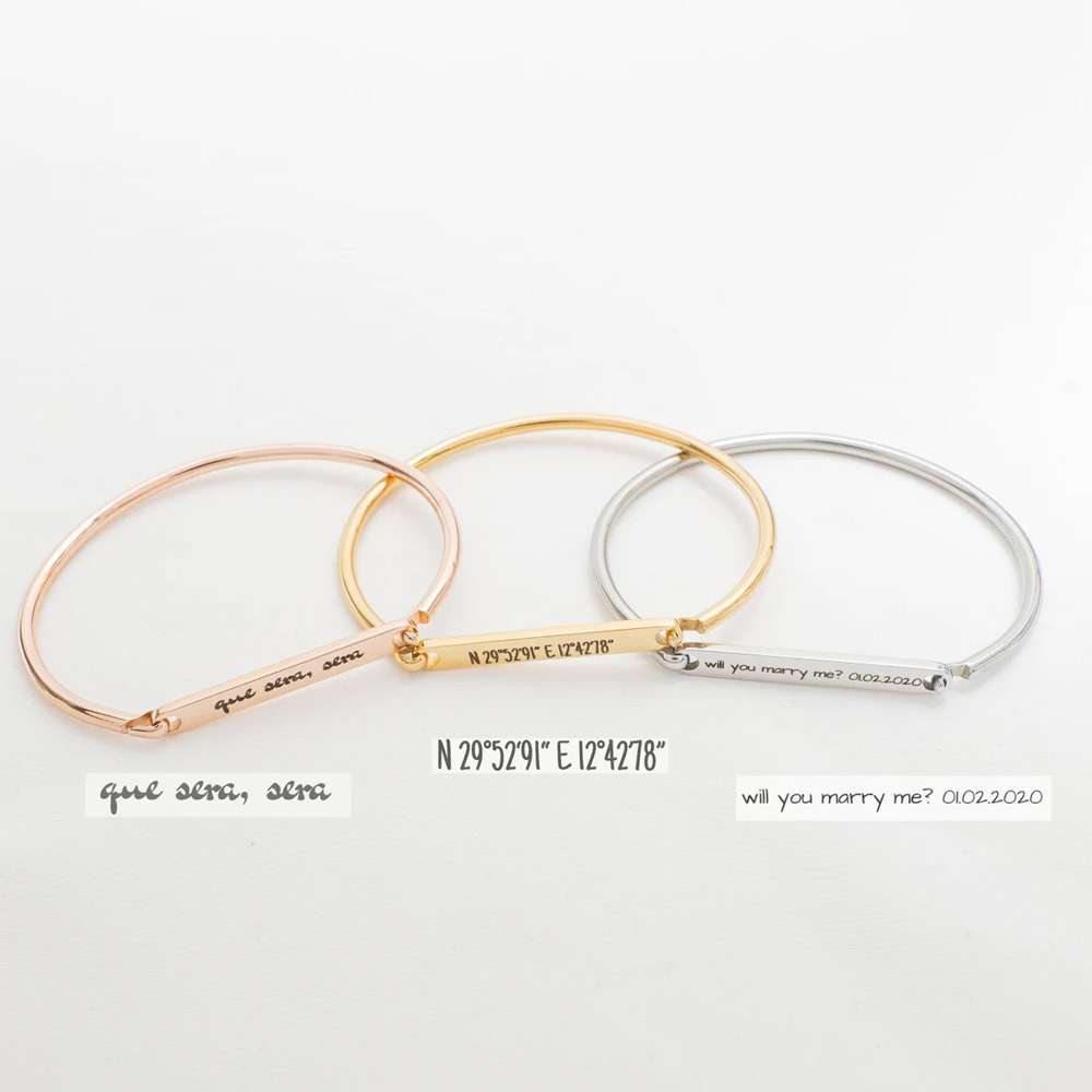 Haiyufly 이름 각인 말굽 팔찌, 스테인레스 스틸 - Men'S Accessories Jewelry Bracelet 리뷰 및 가격