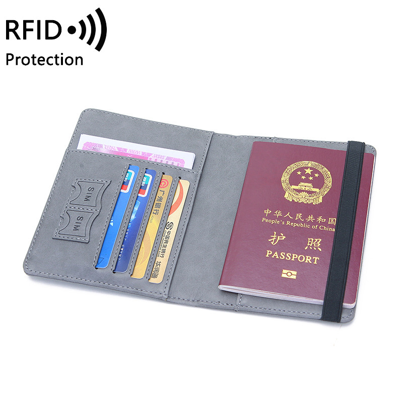 남녀공용 PU 가죽 여권 홀더 - 신용/신분증 및 티켓 - Passport Wallet Rfid 리뷰 및 가격