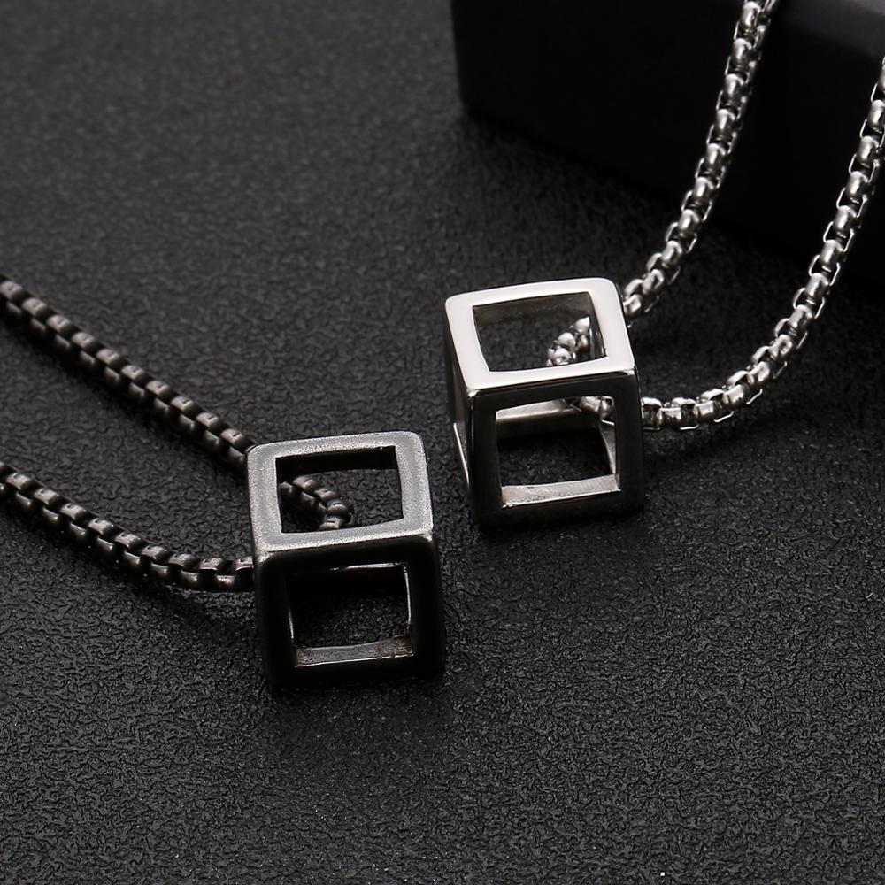 Kalen 입체 사각형 펜던트 목걸이 남자 패션 규칙  - Men Accessories Rule 리뷰 및 가격