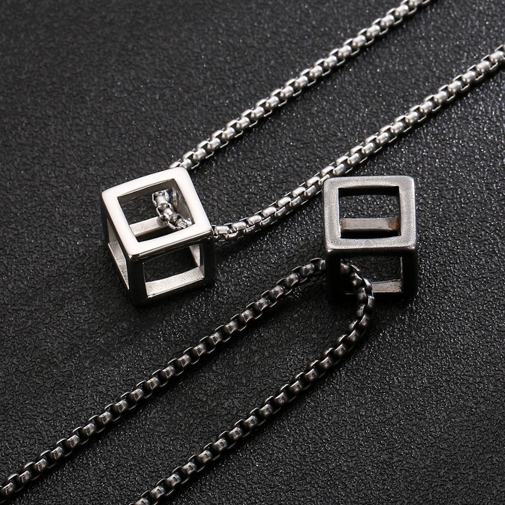 Kalen 입체 사각형 펜던트 목걸이 남자 패션 규칙  - Men Accessories Rule 리뷰 및 가격
