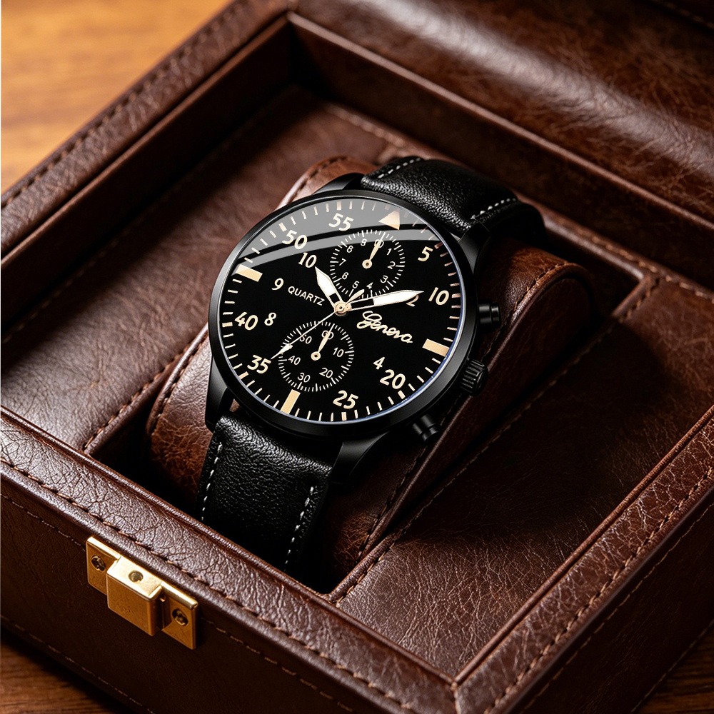 우아한 4종 남성 비즈니스 쿼츠 시계 & 패션 액세서리 - Men Accessories Elegant 리뷰 및 가격