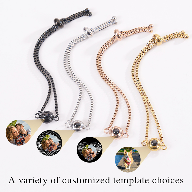 사용자 정의 사진 팔찌 개인화 된 사진 프로젝션 팔찌  - Men'S Accessories Jewelry Bracelet 리뷰 및 가격