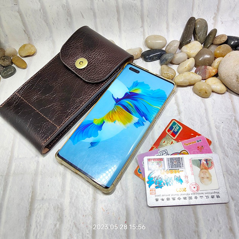 남성용 휴대폰 허리 가방, 정품 가죽 휴대폰 시스, 범 - Men Accessories Pack 리뷰 및 가격