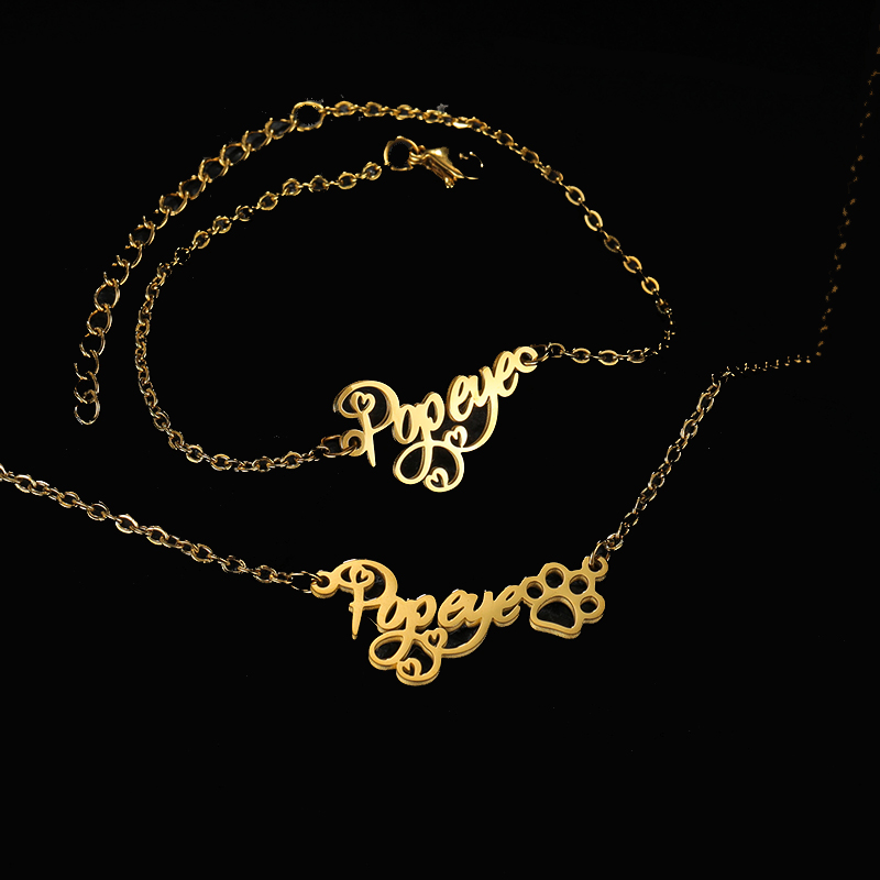 Goxijite 사용자 정의 이름 목걸이 세트 여성 스 - Men'S Accessories Jewelry Bracelet 리뷰 및 가격