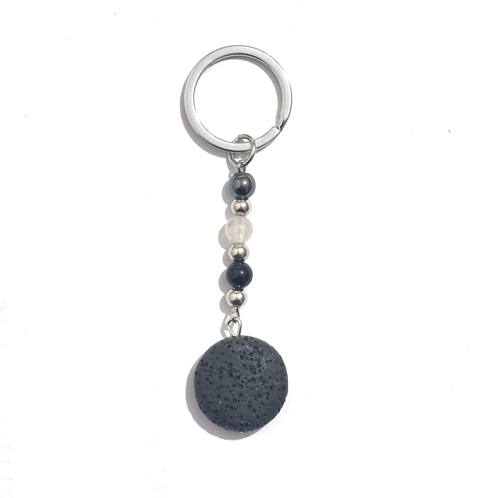 10pcs 차크라 비즈 라운드 용암 스톤 키 체인 DI - Men'S Accessories Essentials 리뷰 및 가격