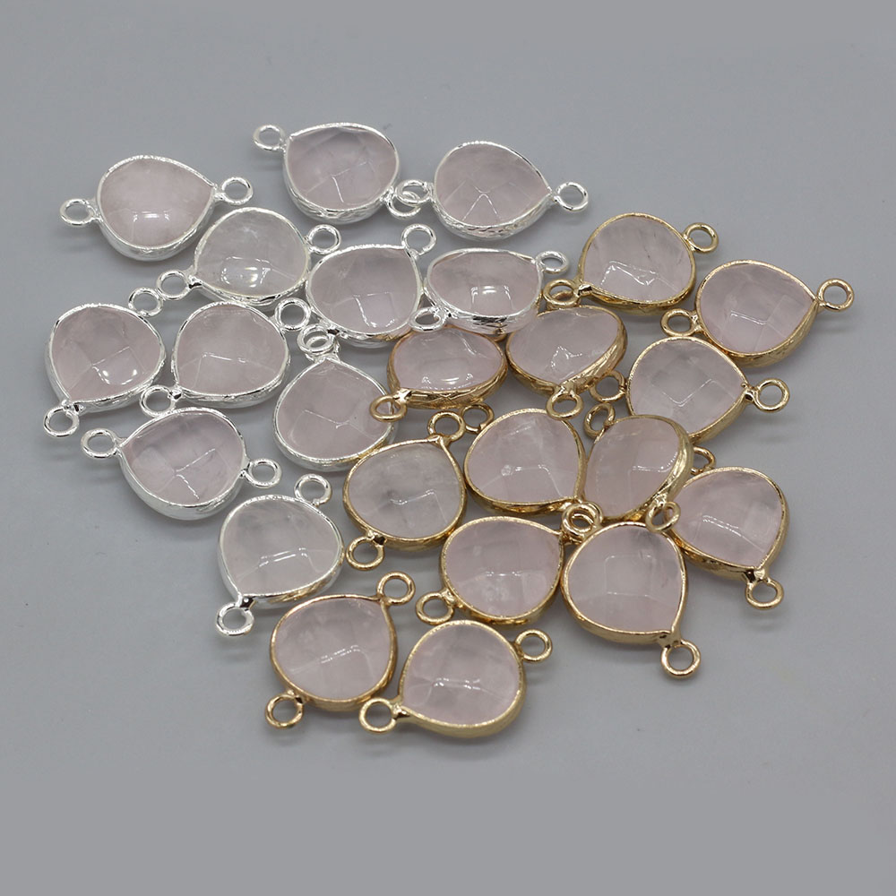 2pcs 천연 돌 커넥터 DIY 여성을위한 뚱뚱한 워터 - Men'S Accessories Jewelry Bracelet 리뷰 및 가격
