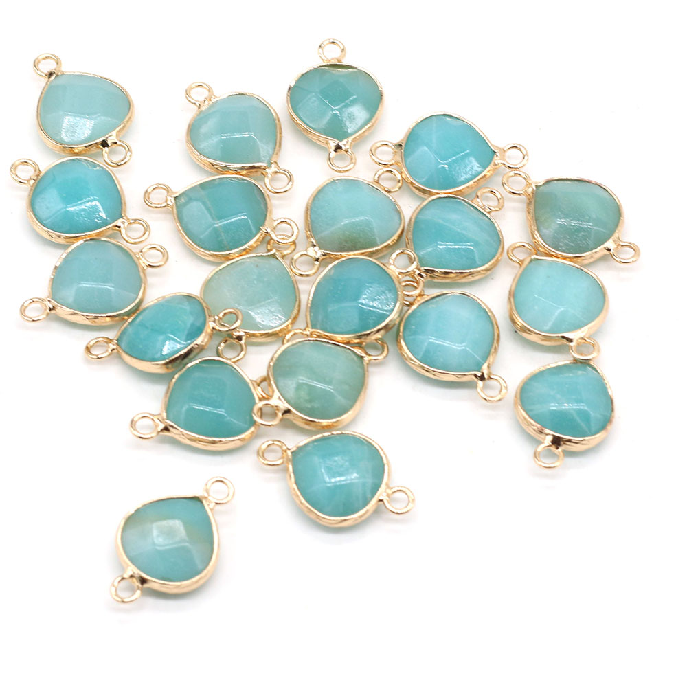 2pcs 천연 돌 커넥터 DIY 여성을위한 뚱뚱한 워터 - Men'S Accessories Jewelry Bracelet 리뷰 및 가격