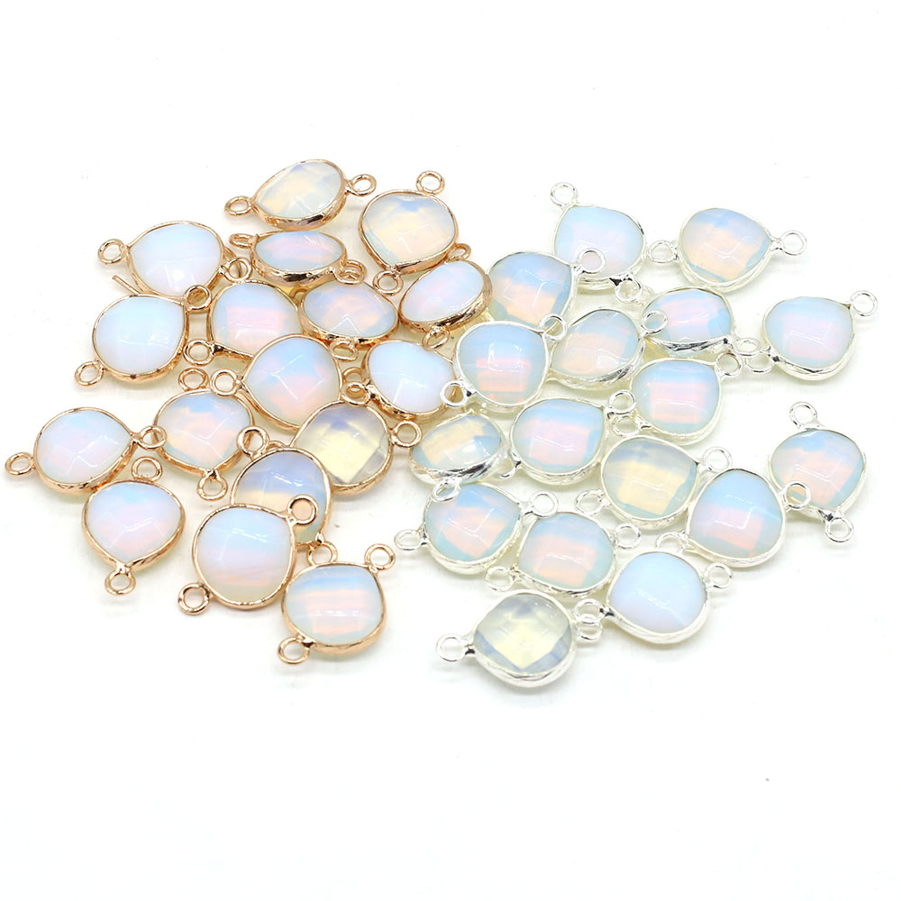 2pcs 천연 돌 커넥터 DIY 여성을위한 뚱뚱한 워터 - Men'S Accessories Jewelry Bracelet 리뷰 및 가격