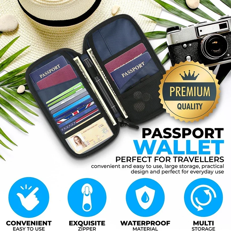 경량 가족 여행 여권 커버 지갑 여성 남성을위한 분리형 - Passport Wallet Rfid 리뷰 및 가격