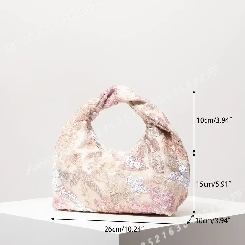 여성용 럭셔리 스팽글 핸드백 우아한 플로럴 클러치 백  - Men Accessories Elegant 리뷰 및 가격
