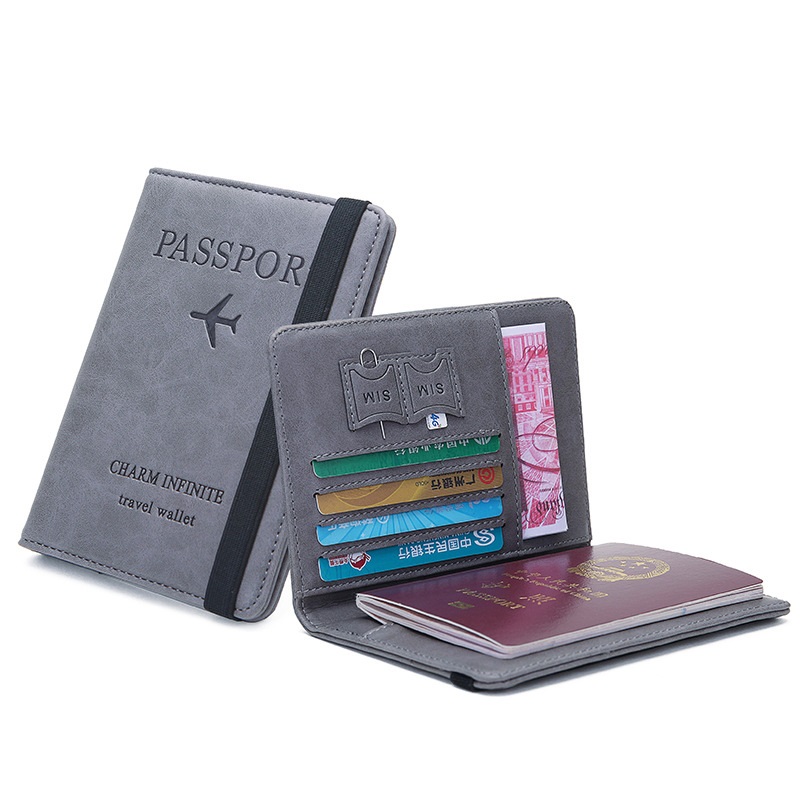 탄성 밴드 가죽 여권 커버 RFID 차단 카드 여행 여 - Passport Wallet Rfid 리뷰 및 가격
