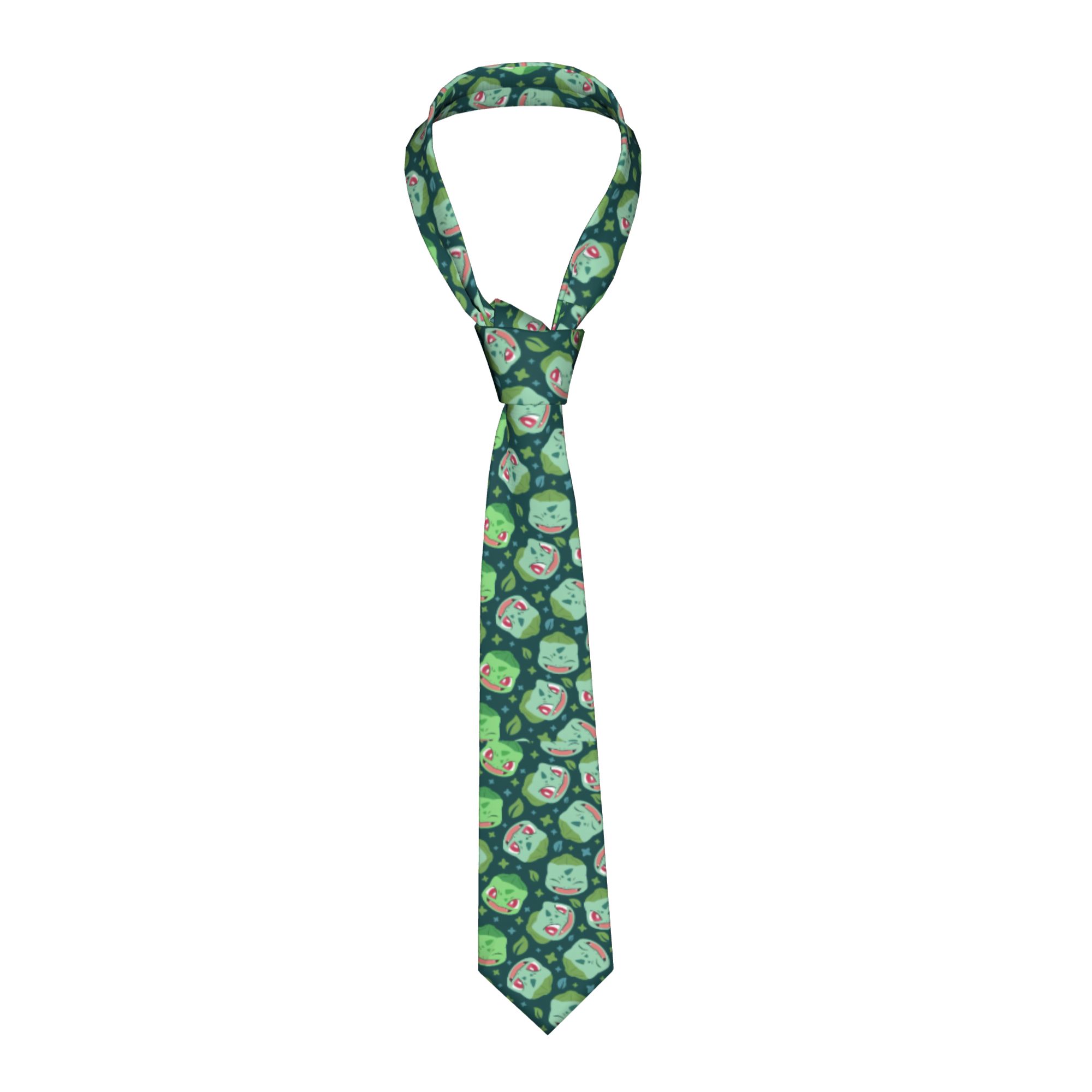넥타이 그린 크리처 벌바사우르 남성 캐주얼 8cm 폭  - Men'S Accessories Office 리뷰 및 가격
