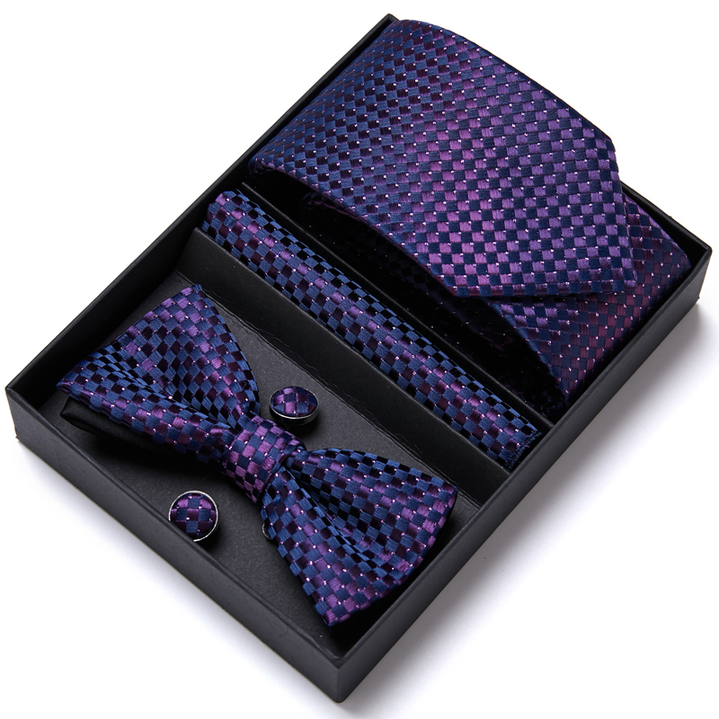 남성용 넥타이 정장 드레스 턱시도 넥타이 손수건 나비  - Neck Tie Set Box 리뷰 및 가격