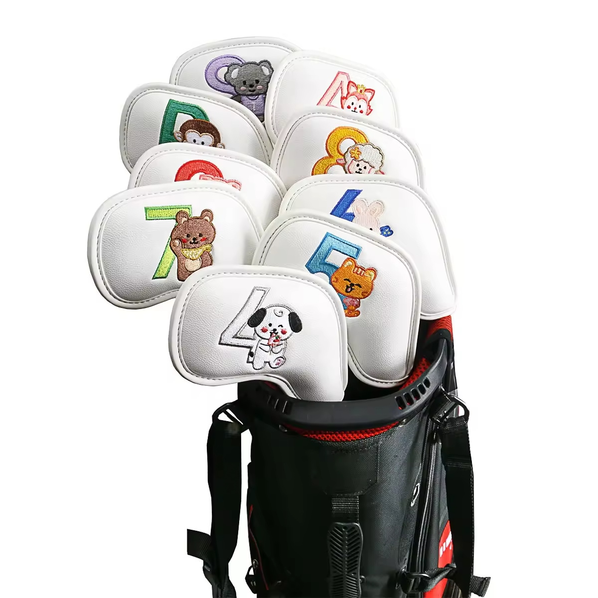 9Pcs 귀여운 만화 동물 골프 아이언 헤드 커버, P - Men Accessories Gift 리뷰 및 가격