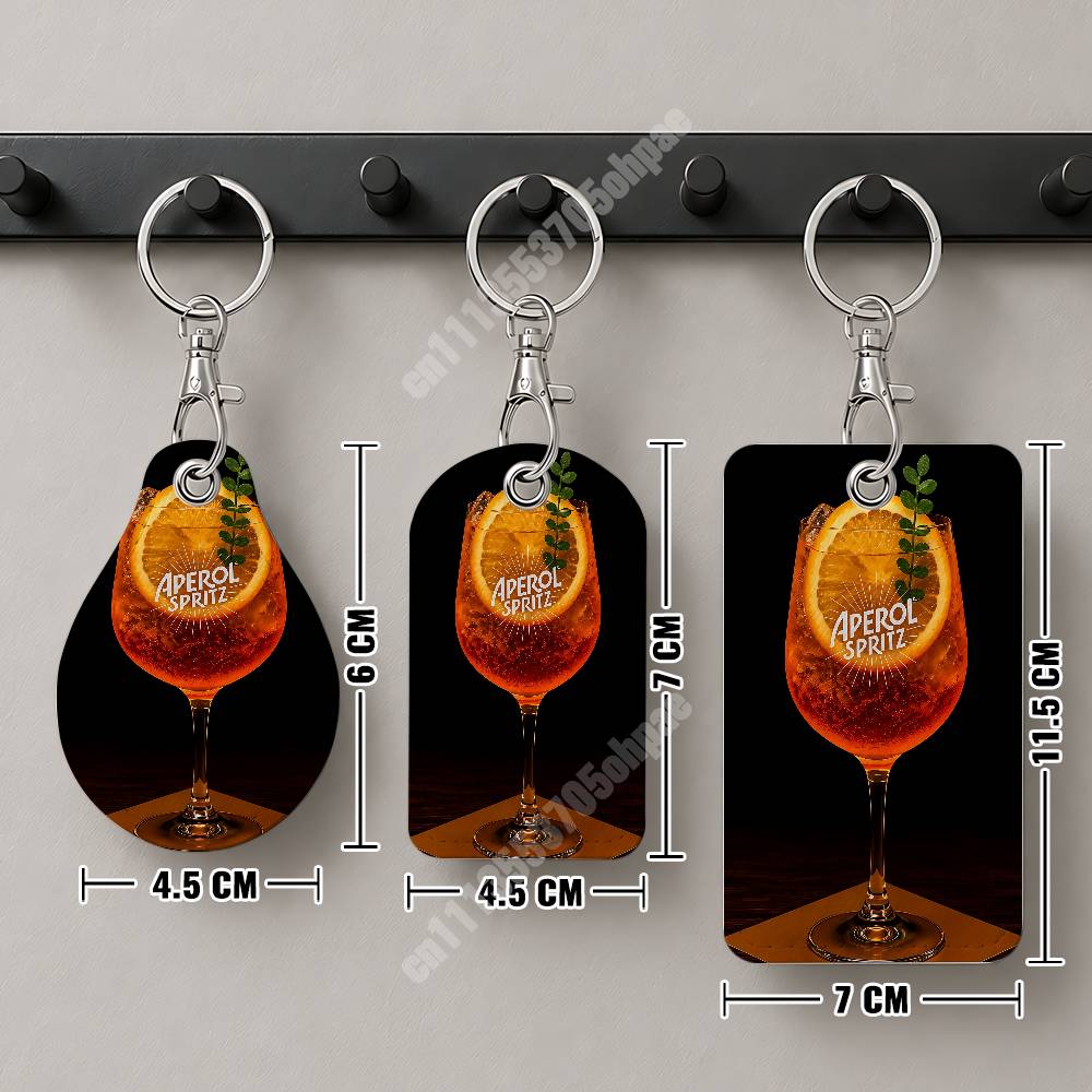오렌지 프로세코 A-아페롤 S-스프리츠 가죽 키체인 카 - Men Keychain Accessories 리뷰 및 가격